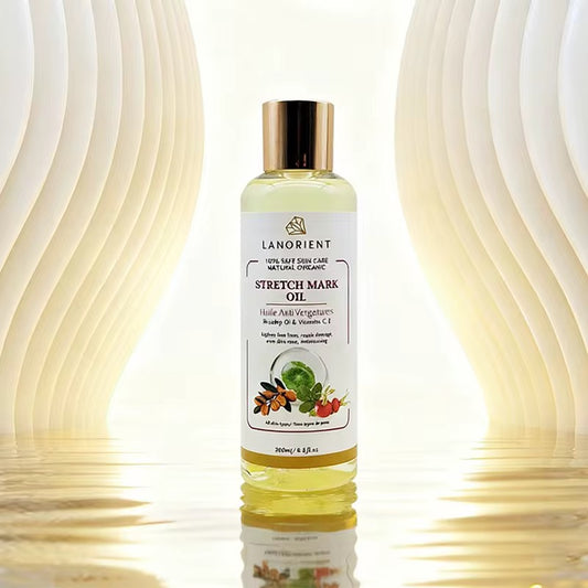 Organics Natural stretch mark oil. Lanorient Organic Stretch Mark Oil – Rosehip & Vitamin C + E (200ml)